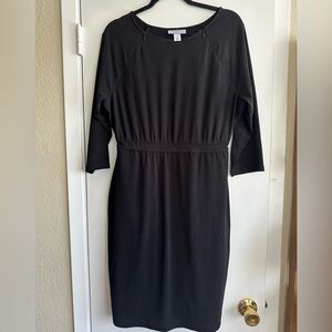Motherhood black nursing dress